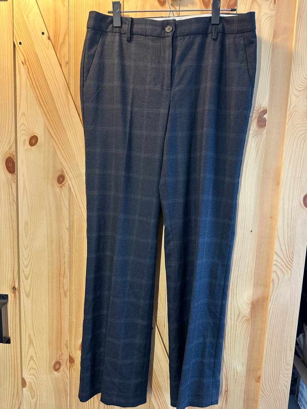 Talbots Windsor Dress Pants Size 10 NWT Gray Plaid Lined Career Trouser